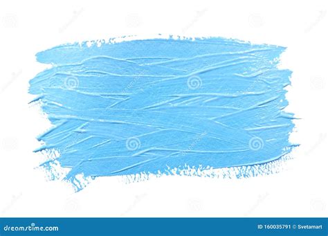 Paint Brush Stroke Texture Light Blue Watercolor Isolated Stock Image - Image of pastel, blue ...