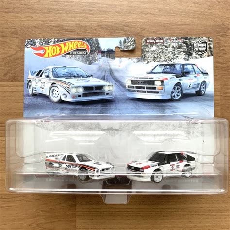 Hot Wheels Twin Pack Audi Sport Quattro Lancia Rally Box