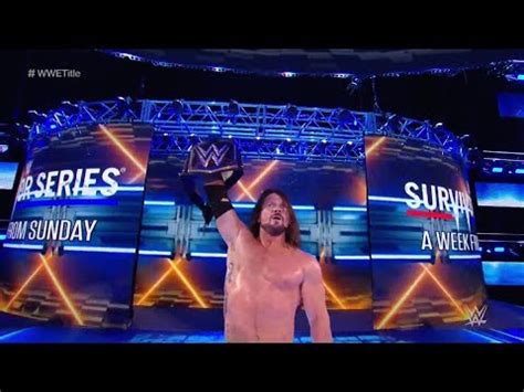 Jinder Mahal Vs Aj Styles Wwe Championship Match Wwe Smackdown