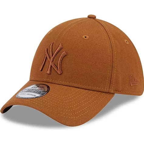 New Era Curved Brim Brown Logo 39thirty League Essential New York