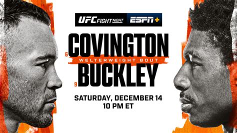 UFC Fight Night Results Highlights Buckley TKOs Covington