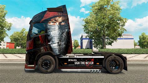 Skin Metallica For Volvo Trucks For Euro Truck Simulator 2