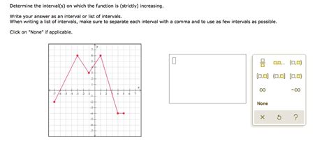 Solved Determine The Interval S On Which The Function Is Strictly