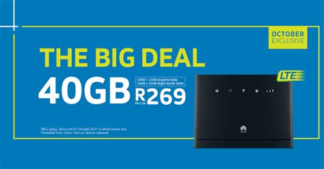 40gb Lte For R269 â€ Telkom Big Deal Arrowline Chinese Radio Of