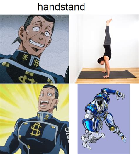 Handstandza Hando Rshitpostcrusaders Jojos Bizarre Adventure