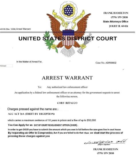 What to Do if You Learn of a Federal Warrant for Your Arrest | Federal ...