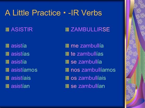 Asistir Conjugation