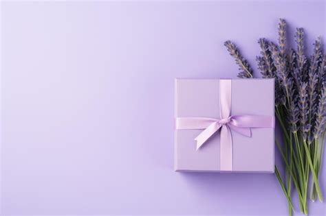 Premium Photo Top View Minimalistic Of An Isolated Dreamy Lavender