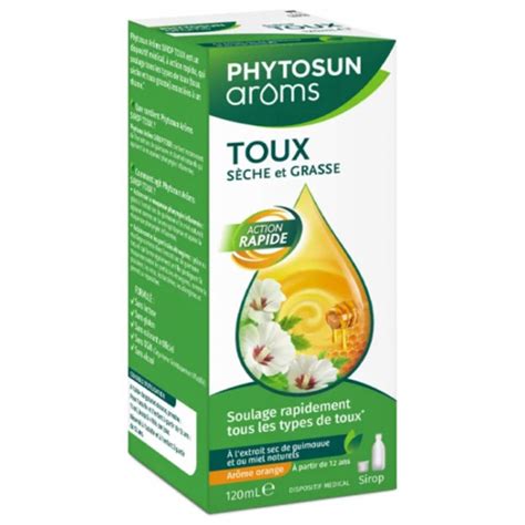 Phytosun Aroms Sirop Toux Sèche et Grasse 120ml PARASHOP