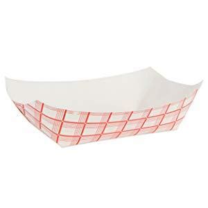 Amazon Paper Food Boats Pack Disposable Red And White