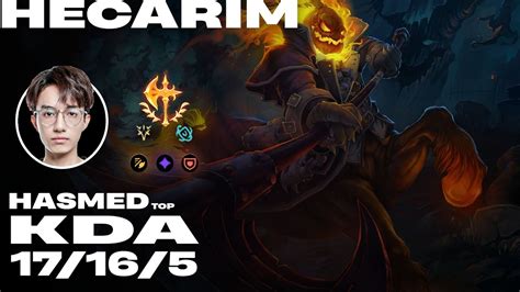 Th Ch U Vi T Nam Full Game Hasmed Hecarim Vs Olaf Top Kda