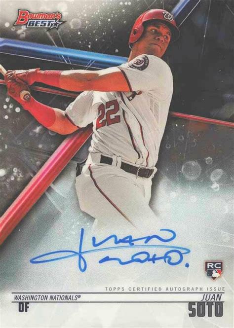 Bowman S Best Best Of Autographs Juan Soto B Jso Baseball