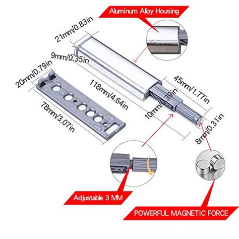 Magnetic Push Latches For Cabinet Jiayi Push Open Latch Aluminum Push