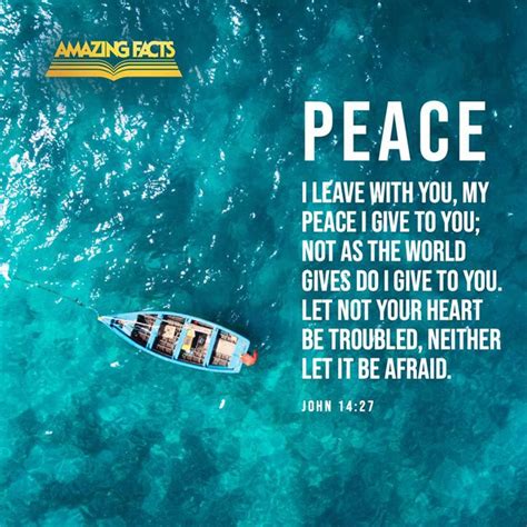 Peace I Leave With You My Peace I Give Unto You Not As The World