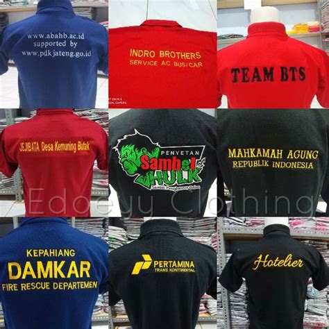 Jual Polo Shirt Bordir Kaos Polo Poloshirt Bordir Seragam Kaos