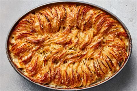 Cheesy Hasselback Potato Gratin Recipe Nyt Cooking 24000 Hot Sex Picture