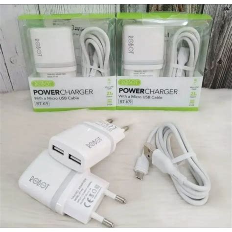 Jual Robot Charger Micro Rt K9 21a Dua Usbcharger Robot Original
