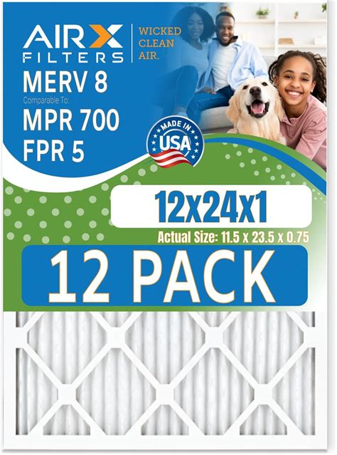 Amazon X X Air Filter Merv Rating Pack Of Furnace