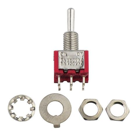 Pack Of Miniature Toggle Switches Dpdt On Off On Terminals