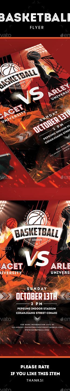 Basketball Game Flyer By Arifpoernomo Graphicriver