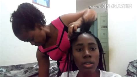 Colocando Minhas Box Braid Trancas YouTube