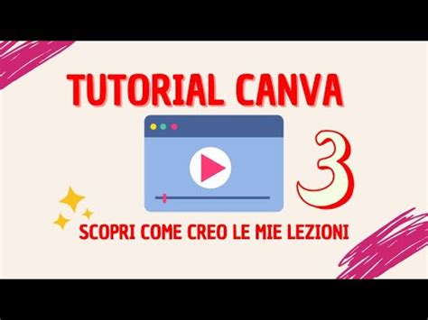 Come Creare VIDEO LEZIONI Con Canva 3Tutorial Canva Per La Scuola