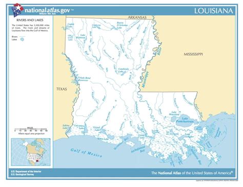 Map Of Louisiana Rivers And Lakes Public Domain Map Picryl