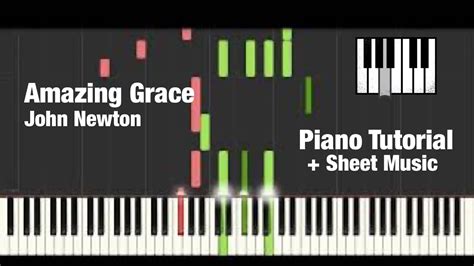 Amazing Grace John Newton Neil Archer Piano Tutorial Sheet Music