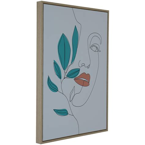 Cuadro Decorativo Jacinta Turquesa Cm X Cm Mallorca Cl