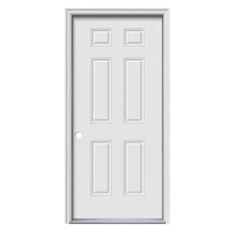 ReliaBilt Right-Hand Inswing Primed Steel Prehung Entry Door with ...