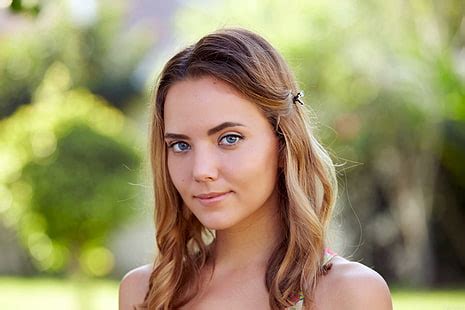 Hd Wallpaper Adults Katya Clover Blue Eyes Brunette Depth Of Field