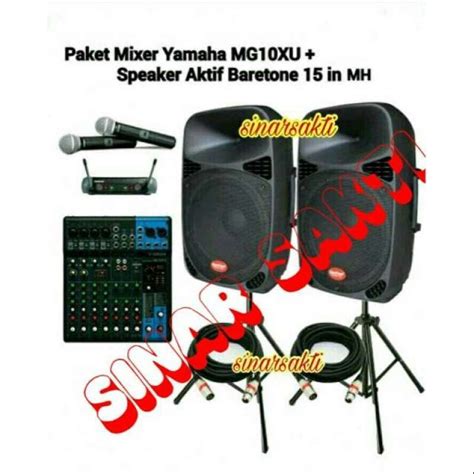 Jual PAKET SOUND SYSTEM YAMAHA BARETONE INDOOR DAN OUTDOOR 15 INCH Di