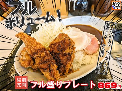 かつや 愛知岩倉店（岩倉市）：510～、かつやの全力足し算「フル盛りプレート」869円 岩倉市（付近）のb級グルメ