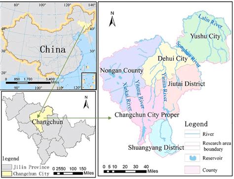 Location Of Changchun And Its Major Rivers Download Scientific Diagram