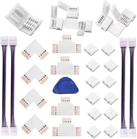 Litaelek Pcs Rgbw Led Strip Connector Pin Mm Wide Rgbw Led