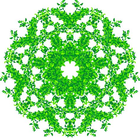 Leaf Mandala Vector Png Images Snaking Leaf Mandala Pattern Mandala