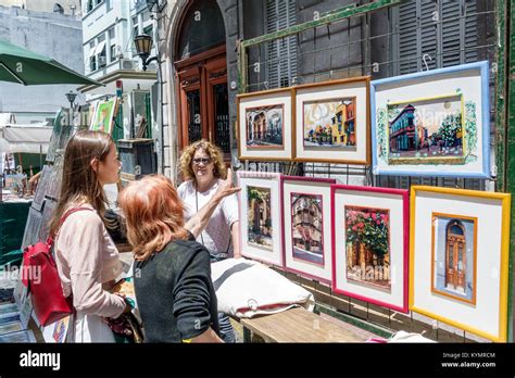 Buenos Aires Argentina San Telmo Plaza Dorrego Art Artwork Fair