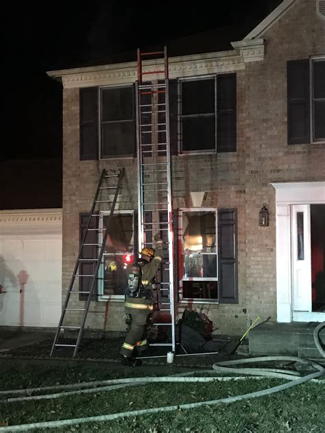 Truck Company 33 As The First Due Truck For The Basement Fire In Bowie