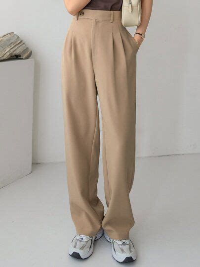 Dazy Less Pantalones A Medida De Talle Alto Con Fruncido Pants For