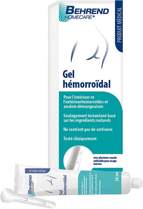 Gel Hemorroidaire Behrend Homecare Soulagement Rapide Des H Morro Des