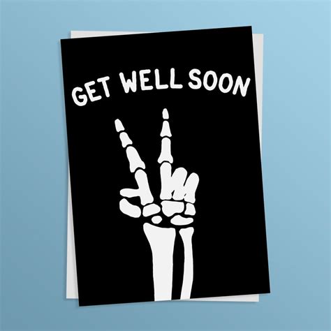 Get Well Soon Thumbs Up Broken Arm Get Well Soon Card Sixsixninenine