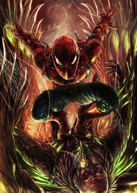 Caught In A Web Spider Man Vs Vulture Fan Artillustration By Me Vamkire