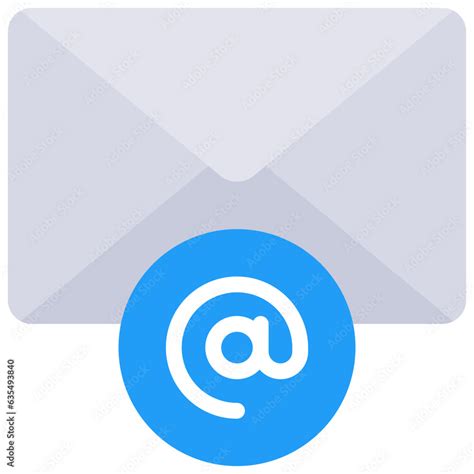 At Sign Email Icon Stock Vector | Adobe Stock