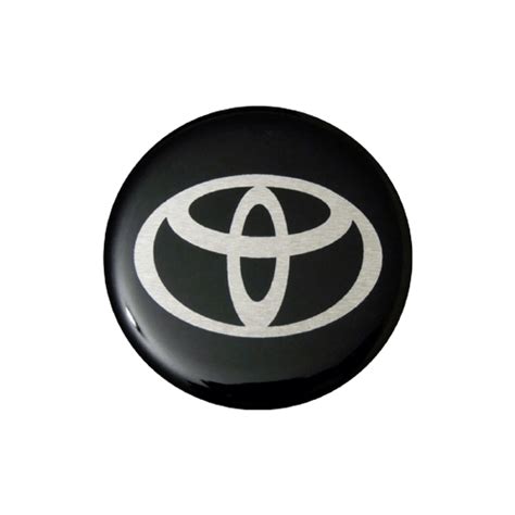 Emblema De Roda Toyota Resinado 51mm Preto Unidade Grupo Tala