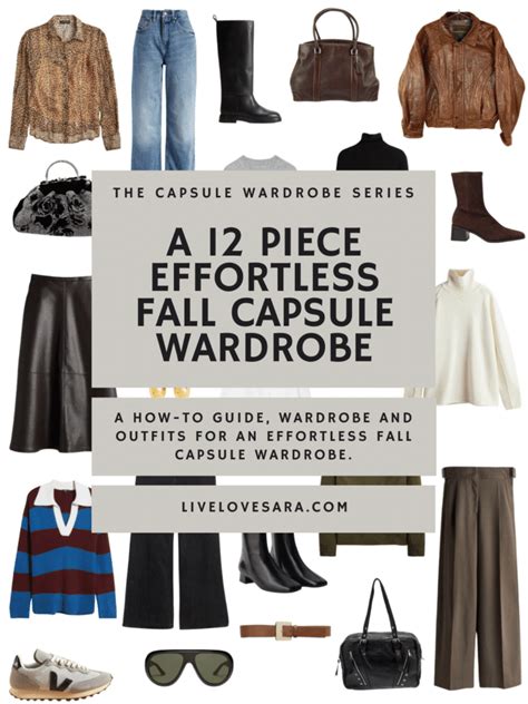 A 12 Piece Effortless Fall Capsule Wardrobe Livelovesara