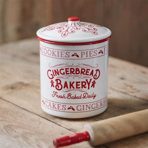 Gingerbread Bakery Canister Gingerbread Gingerbread Christmas Decor