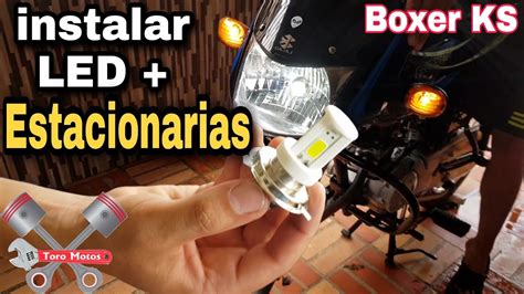 💡 Como Instalar Un Bombillo Led Para Moto Youtube