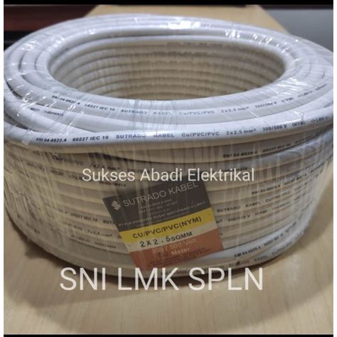 Jual KABEL TUNGGAL NYM 2X2 5 2 X 2 5 METERAN SUTRADO SNI SETARA ETERNA