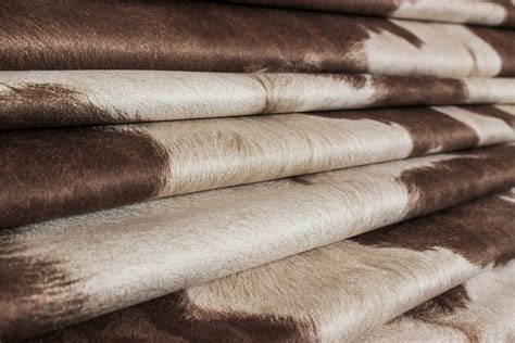 Suede Cowhide Fabric Brownwhite Cowhide Fabric Cowhide Upholstery