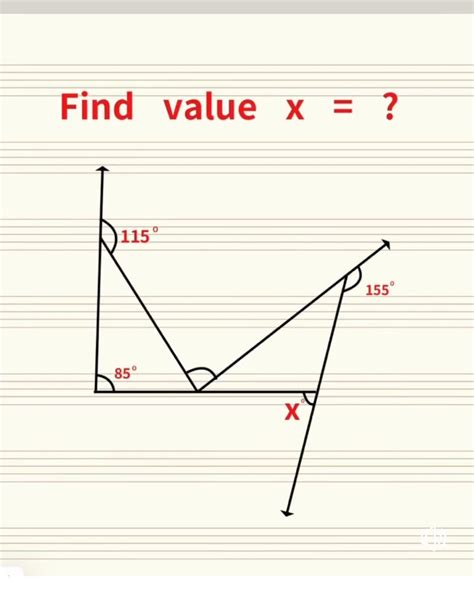 Solved Find Value X